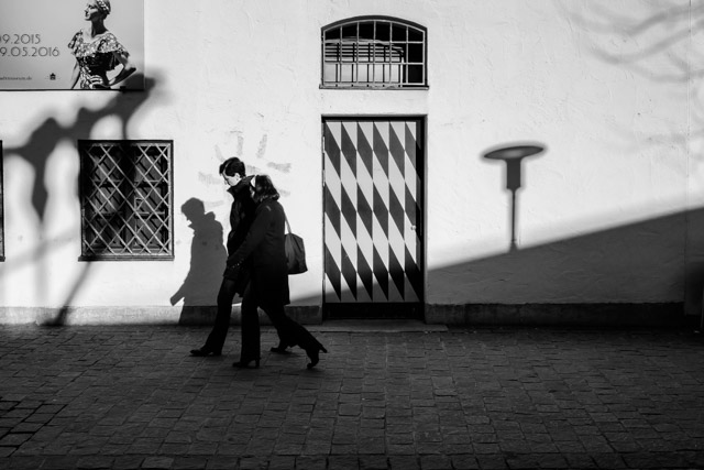 Shadows and walkers - Munich, Germany (2015)